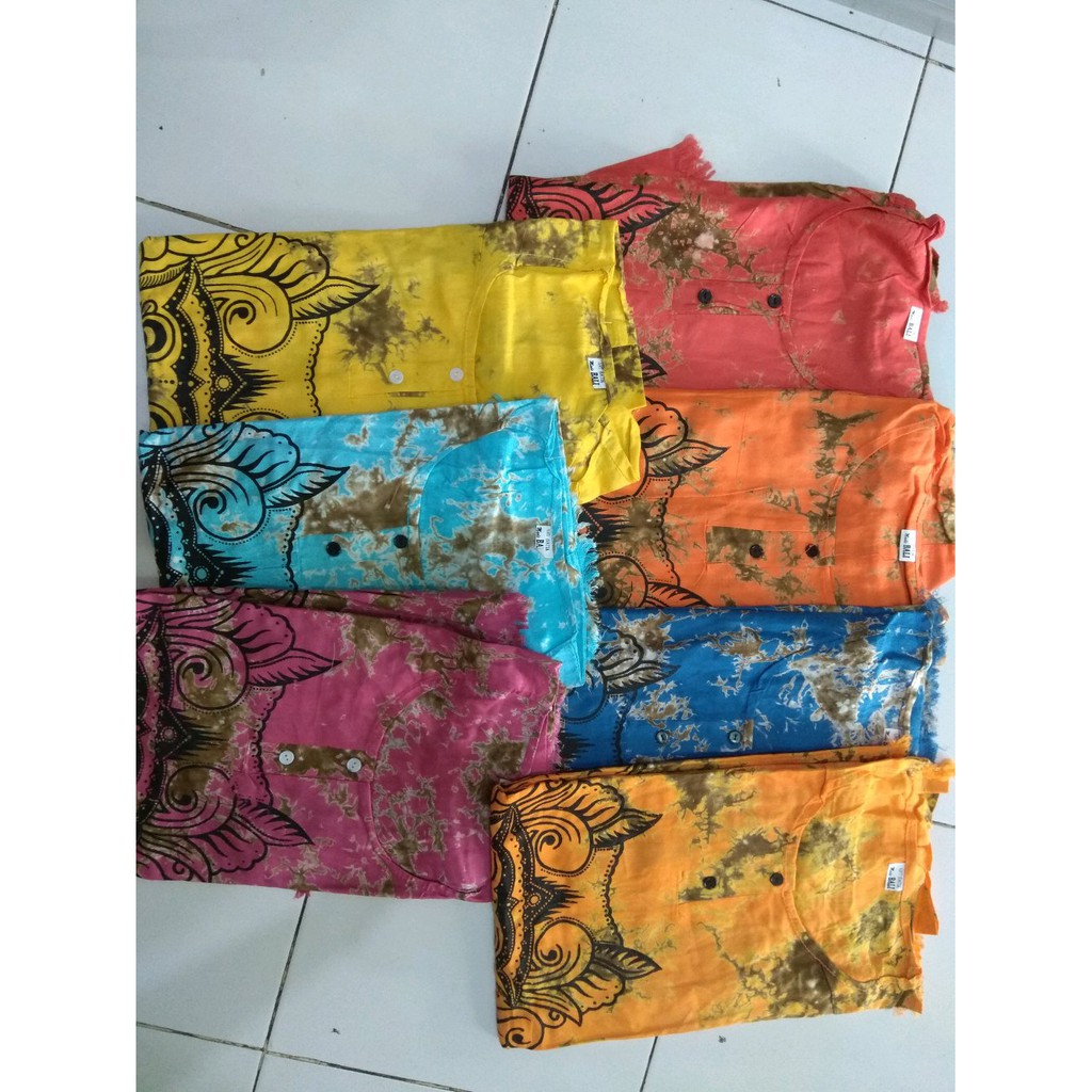 setelan baju barong dewasa rayon oleh oleh bali