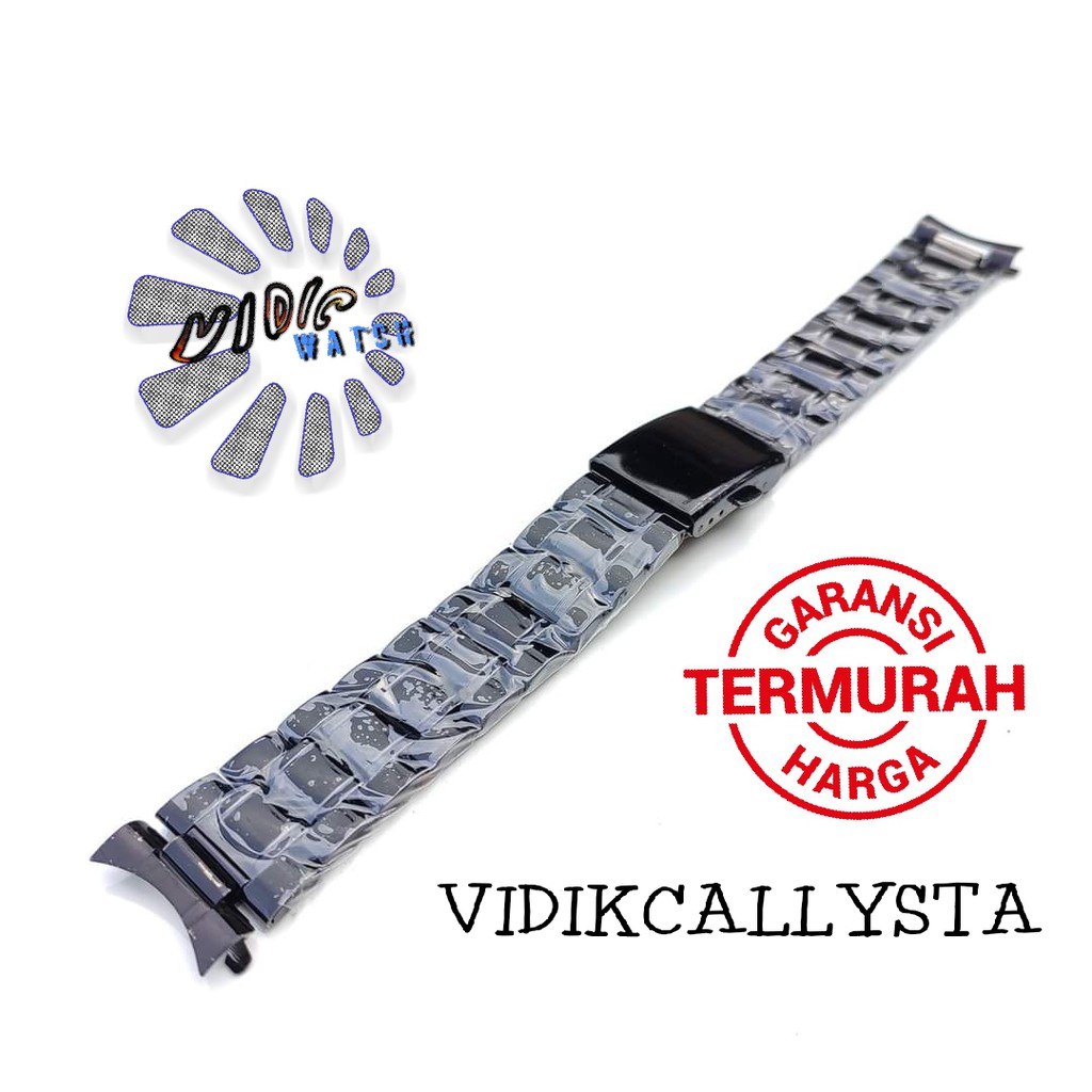 Strap Tali Rante Rantai 14mm 16mm 18mm 20mm 22mm stainless steel jam tangan Kuping Curved 14 16 18 20 22