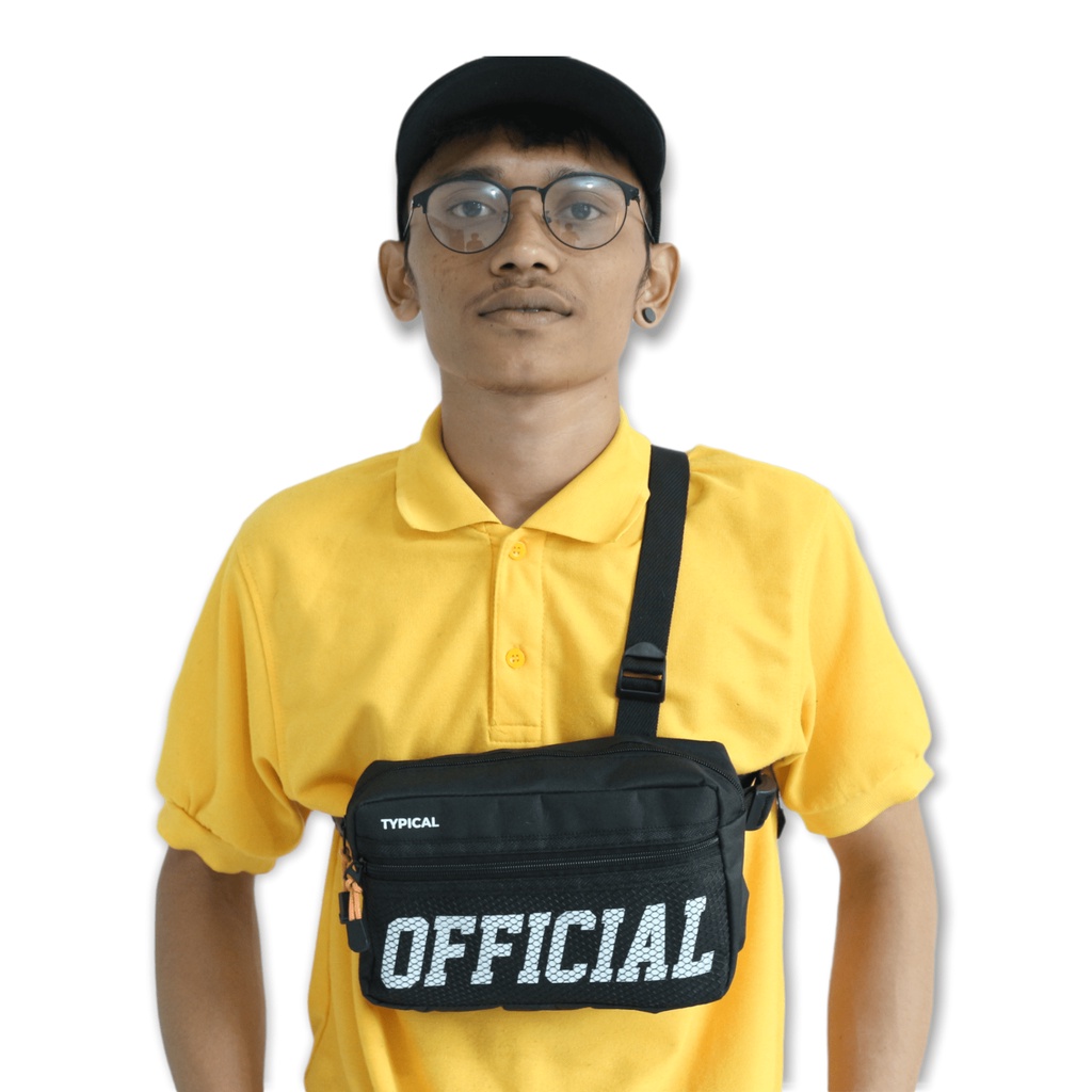 Tas Pinggang Taktis Pria Wanita R2 Typical - Kantung Dada Depan Jalanan Hip Hop Dapat Disesuaikan Untuk Pria Wanita