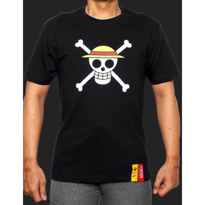 T Shirt Onic Juara X One Piece Luffy Skull