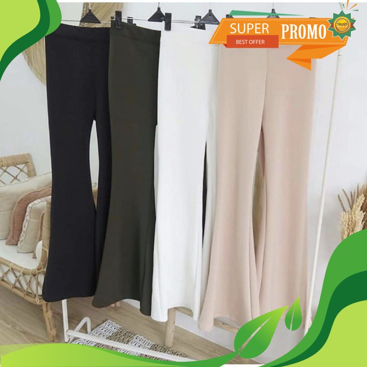 AHLAMII CELANA CUTBRAY SCUBA PUTIH CELANA PUTIH SCUBA PREMIUM HIGHWAIST PANTS