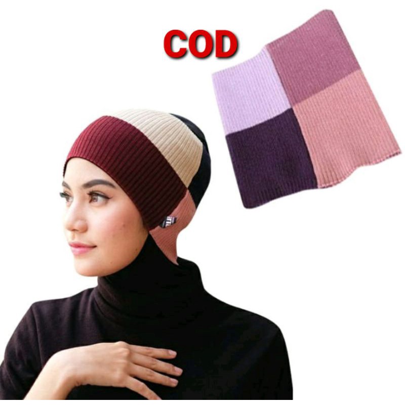 CIPUT/BANDANA RAJUT 4 WARNA 4 IN 1/INNER