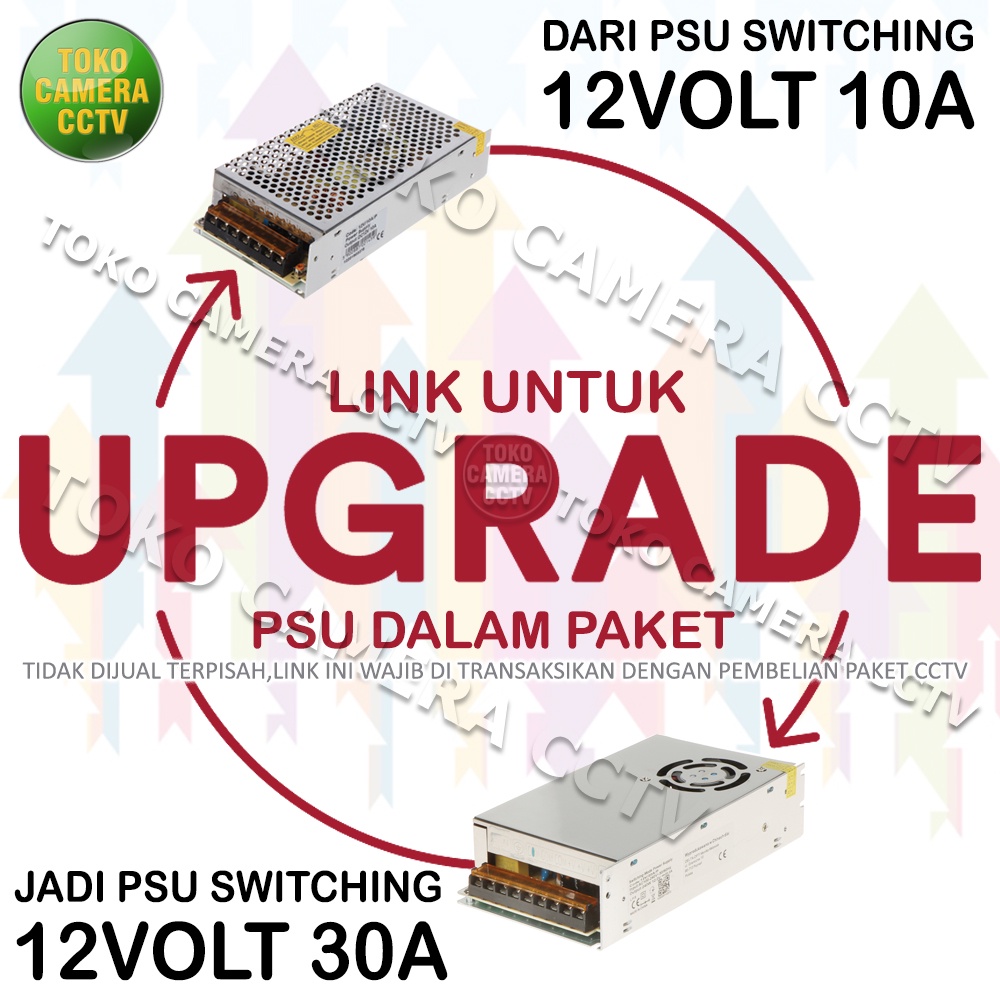 UPGRADE PSU SWITCHING 10A KE PSU JARING 12V 30A