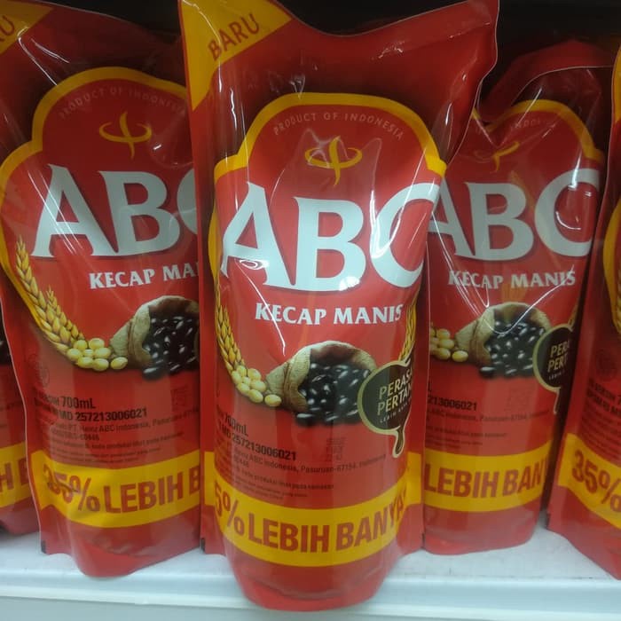 

Kecap Manis cap ABC ( Refill - 700 ml )