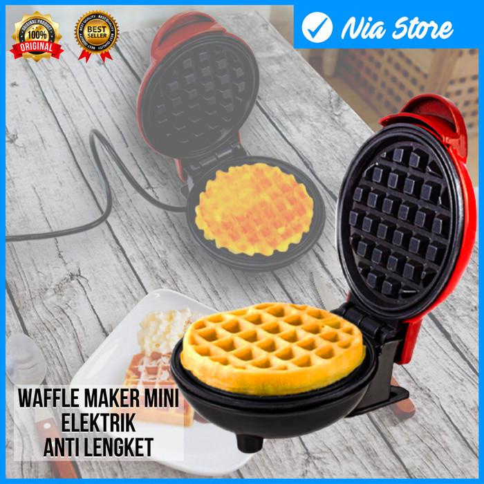Waffle | Mesin Cetakan Waffle Listrik Croffel Maker Mini Elektrik Anti Lengket
