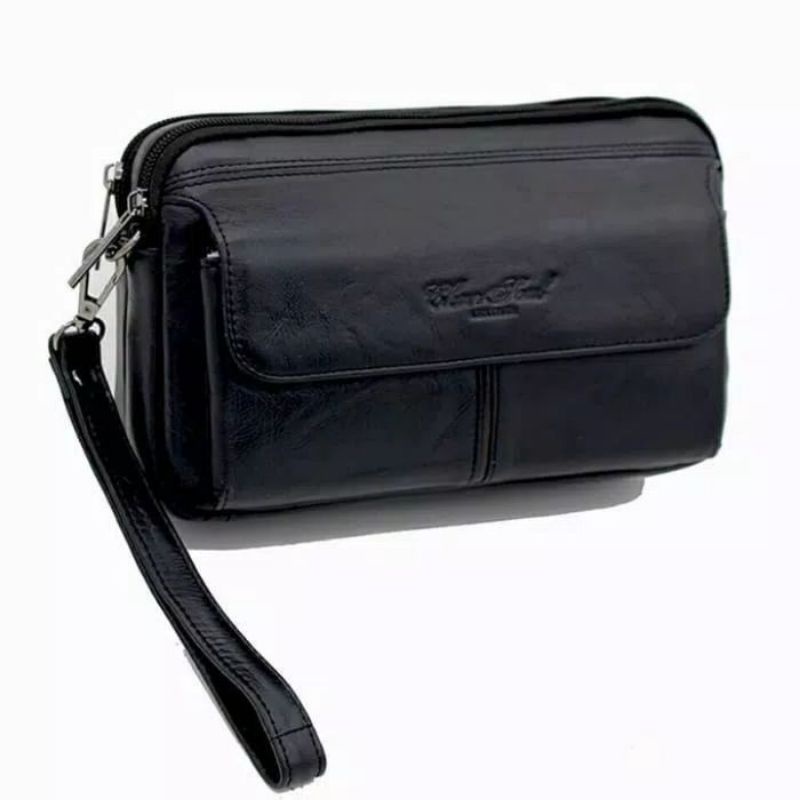 Hand bag Kulit Pria Asli Tas Tangan Import Pria dan Wanita Clutch 2265