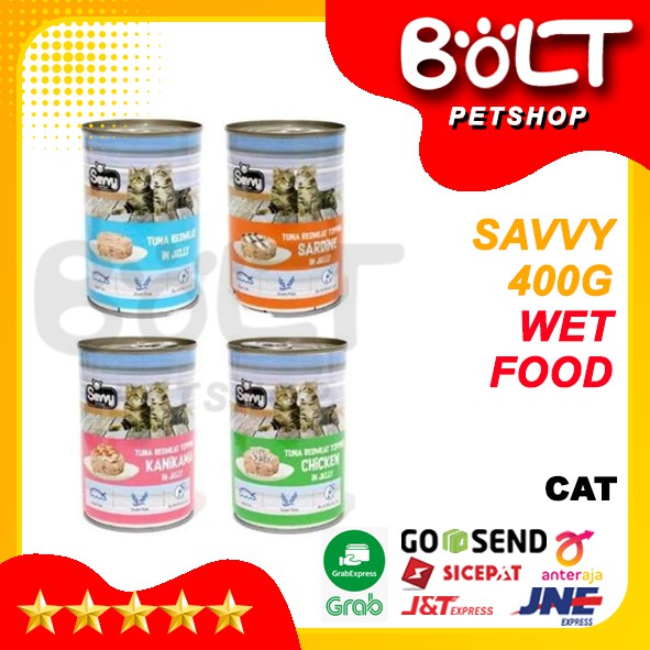 Makanan Kucing SAVVY Cat Food 400g WET FOOD