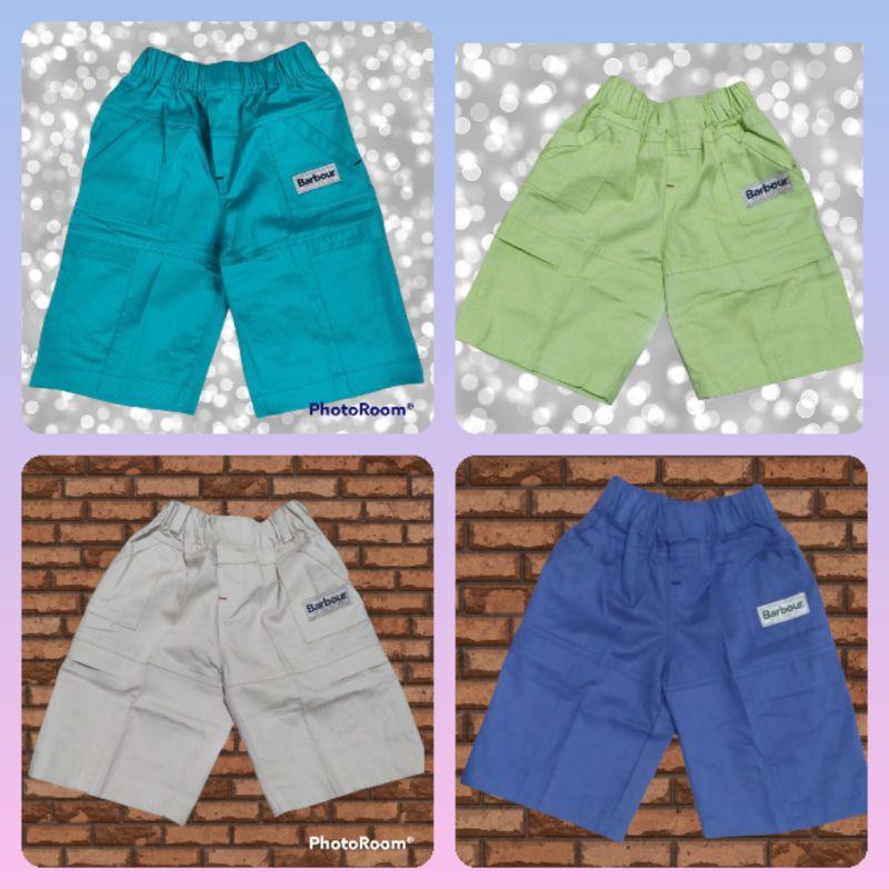 Celana Cargo Pendek Anak Laki Laki Barbour Ukuran 2-12T