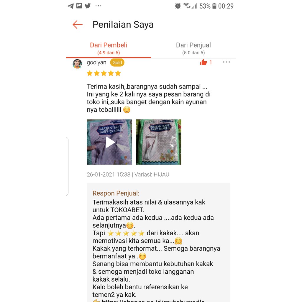 PAKET MANUAL Ayunan Bayi POLAR BASIC Per Pegas VARIASI Hanger perlengkapan tidur bayi TOKOABET