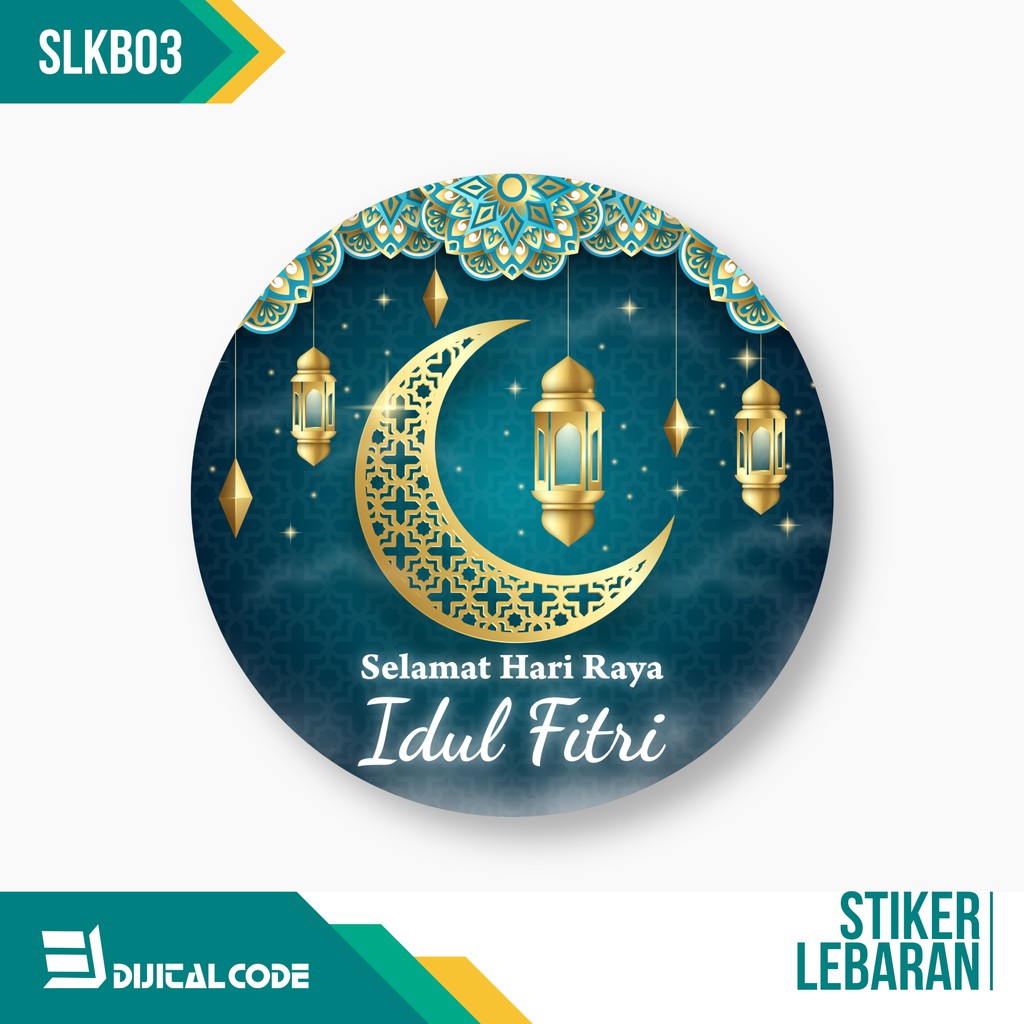 

SLKB03 Stiker Label Parcel Toples Kue Lebaran Idul Fitri Bentuk Bulat