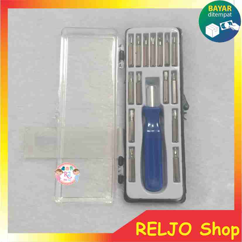 obeng jam kacamata tamiya set 16 pcs murah