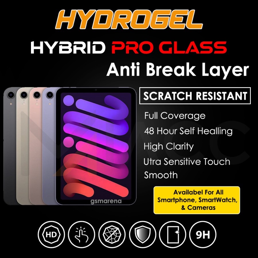 PREMIUM HYDROGEL APPPLE IPAD MINI 6 2021 ANTI GORES FULL SCREEN