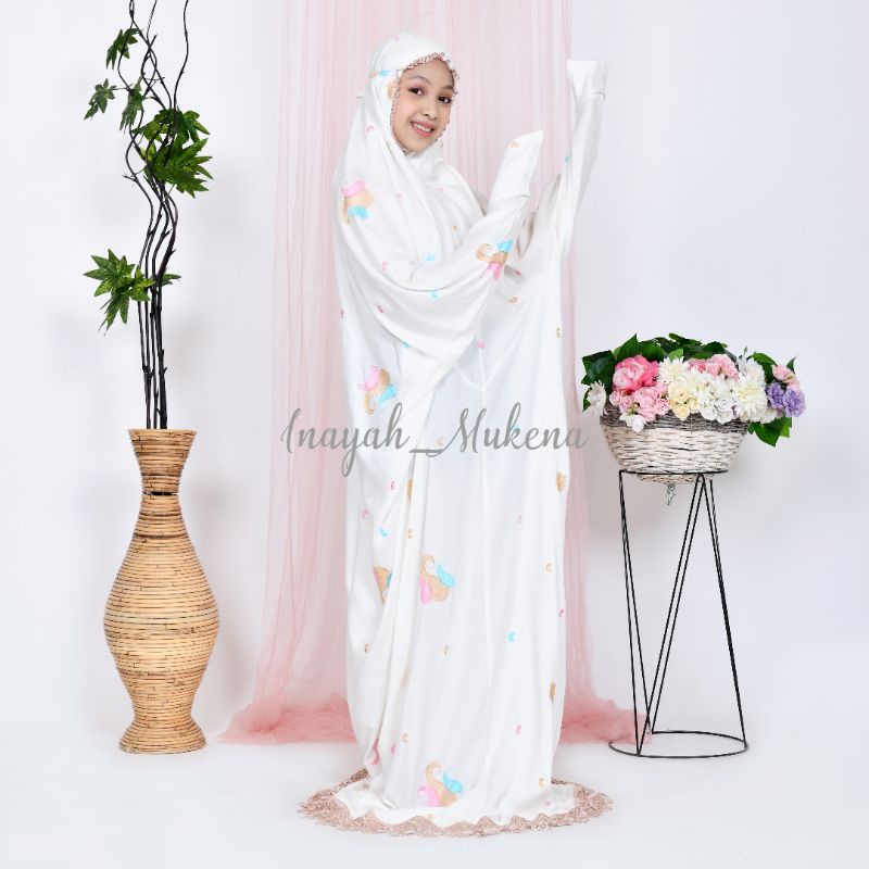 Mukena Terusan Anak Remaja Tanggung Bordir Starla-5