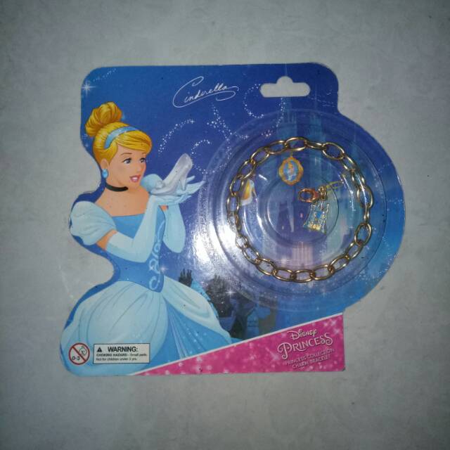 Alfamart disney princess collection charm bracelet gelang cinderella