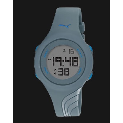 PUMA PU911092005 Jam Tangan Unisex Digital Grey Silicone