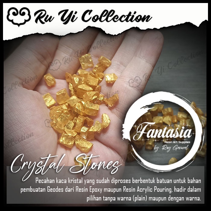 CRYSTAL STONES 450gr Batu Kristal Epoxy Geodes