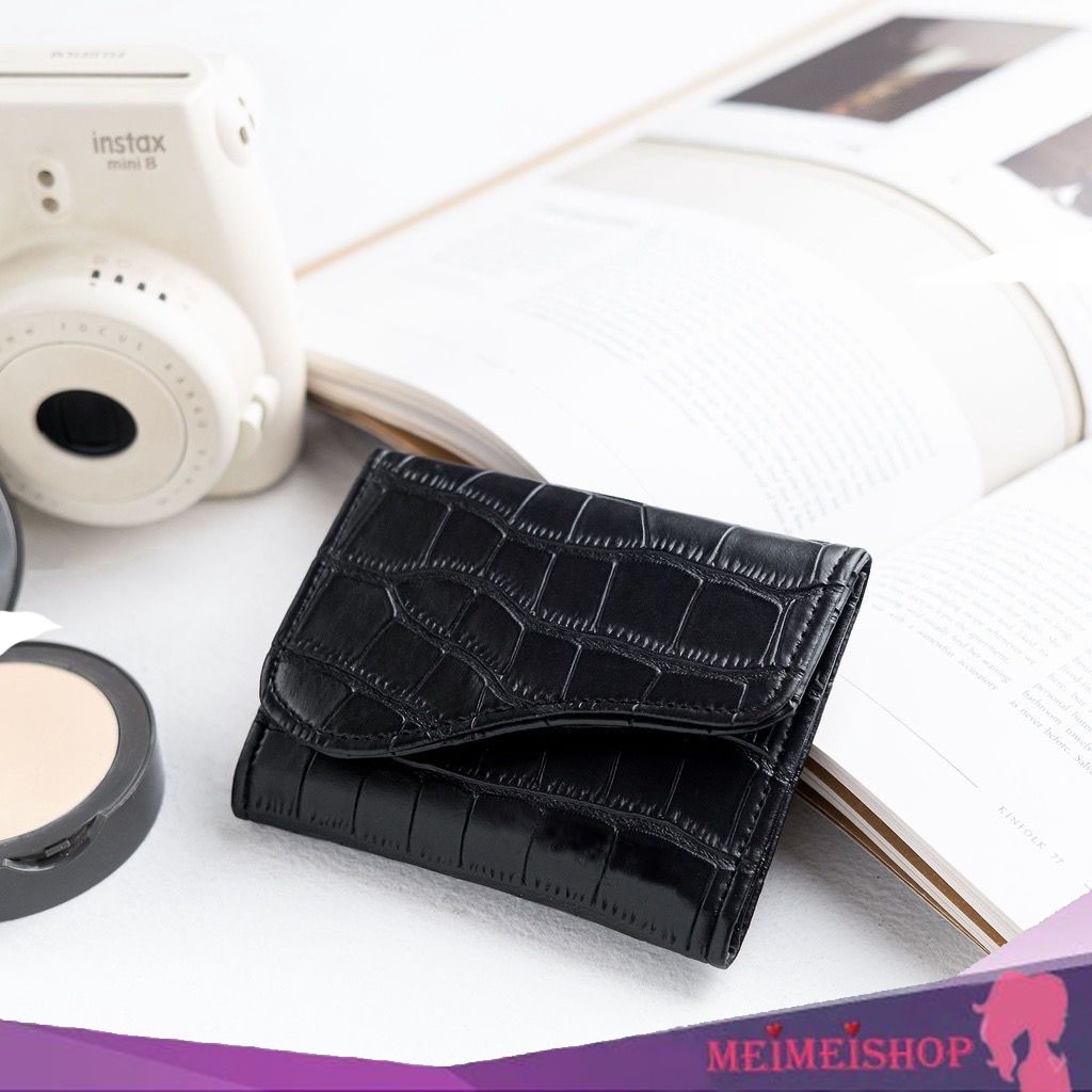 MEIMEISHOP DOMPET KARTU WALLET IUKA LACCA DOMPET WANITA TERMURAH BAHAN CROCO DOFF