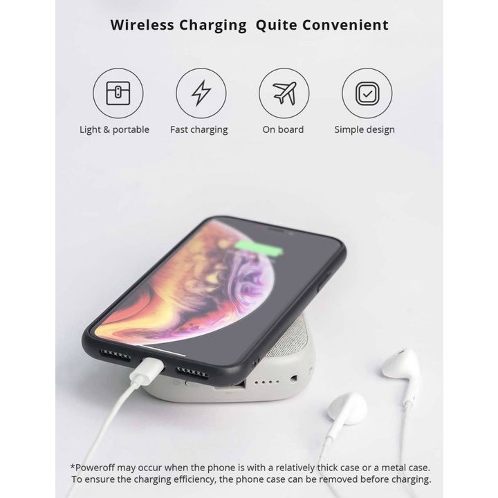 SOLOVE W5 - 10000mAh Powerbank - Support Pengisi Daya Wireless Charge