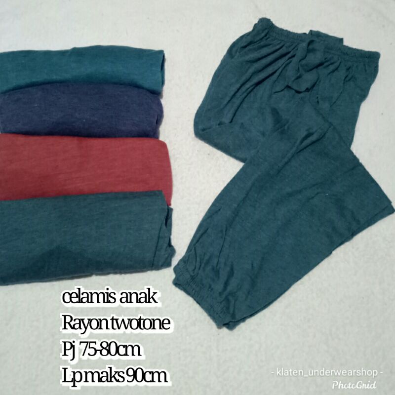 celamis aladin katun rayon twotone celamis aladin dewasa celamis kerut anak adem murah grosir