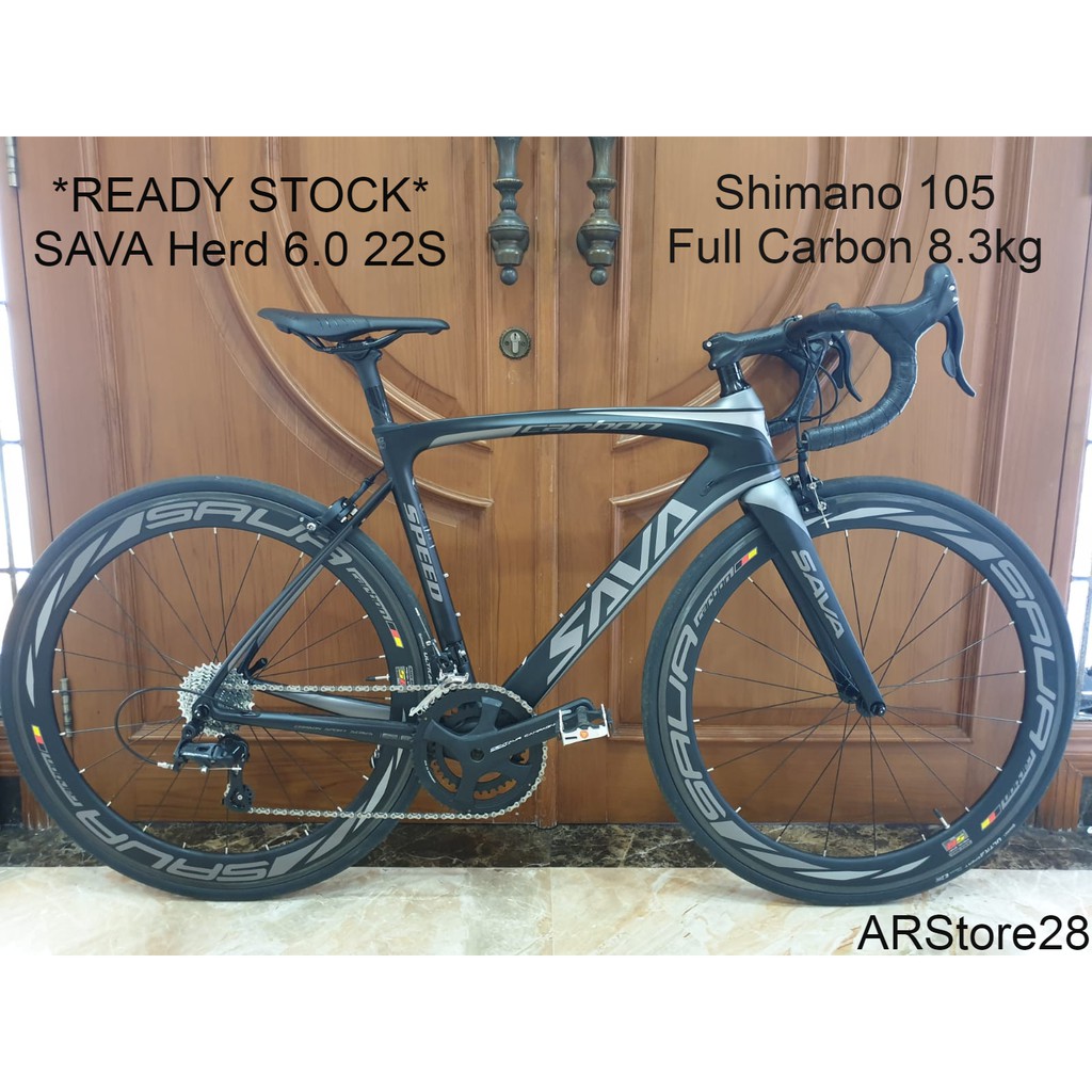 Sepeda Balap/Road Bike SAVA HERD 6.0 Karbon Fiber SHIMANO 105 22S