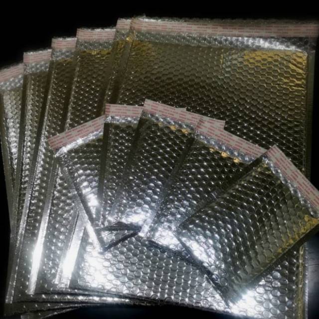 Amplop bubble wrap 46 x 36 lapisan alumunium foil