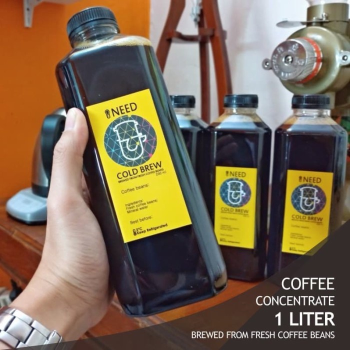 

H2J0U2J1U Cold Brew Coffee Concentrate - 1 Liter - Bahan Es Kopi Susu HyYj