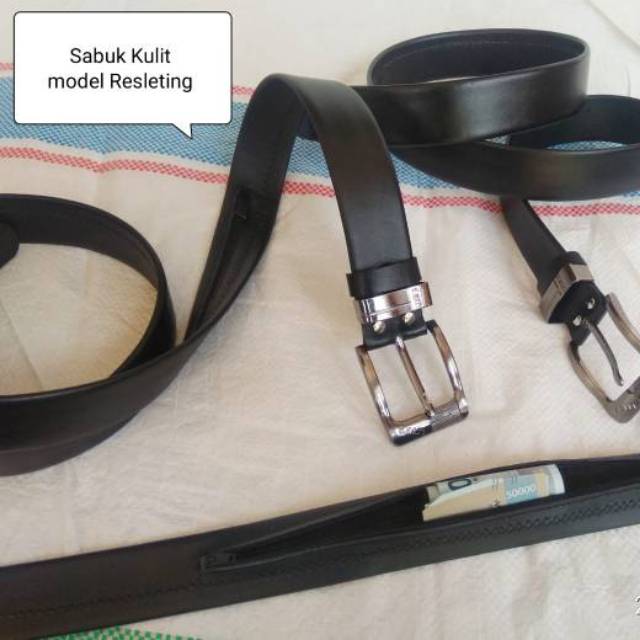 SABUK KULIT ASLI 100% TAHAN API LENGKAP RESLETING JIMAT