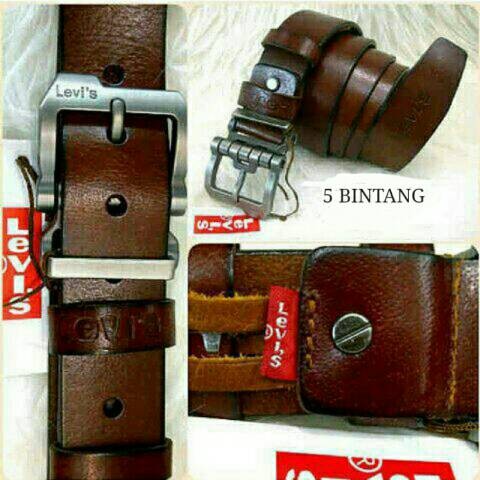 ikat pinggang/gesper/belt/sabuk pria  wanitaLEVIS100 kulit asli.