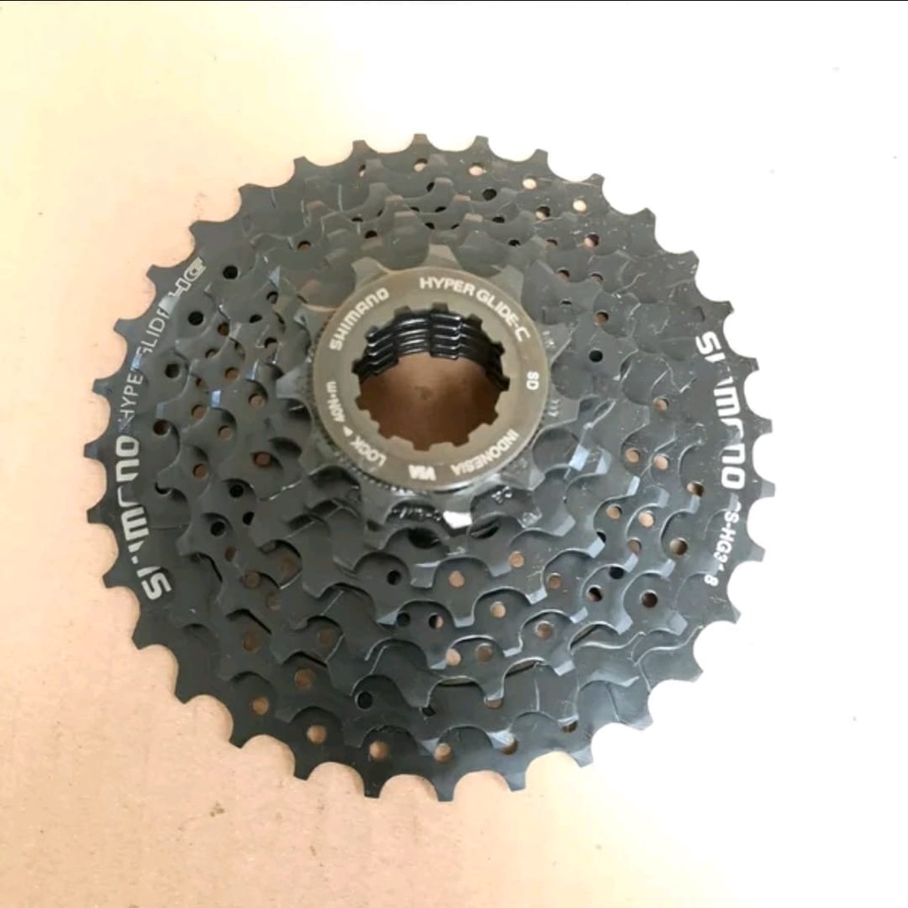 TERMURAH!!! Sprocket Sepeda 8 Speed 11-32 T / SHIMANO ORIGINAL HG-31 Hitam / Realpict