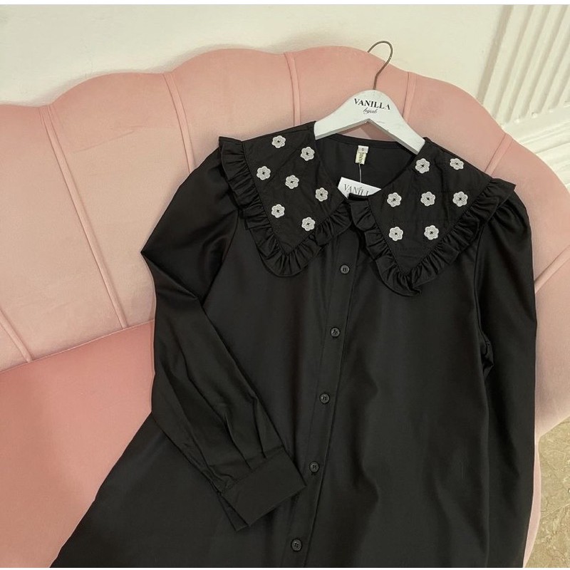 Vanilla Hijab Audrey Blouse black S