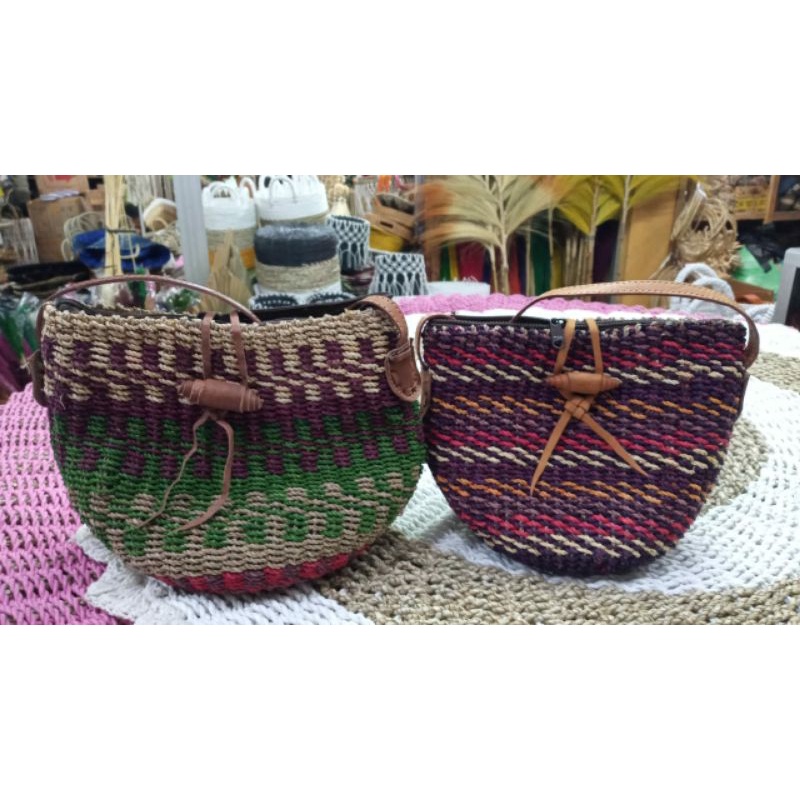 TAS AGEL STUPA TALI KULIT/ TAS STUPA ANYAMAN(SLINGBAG)