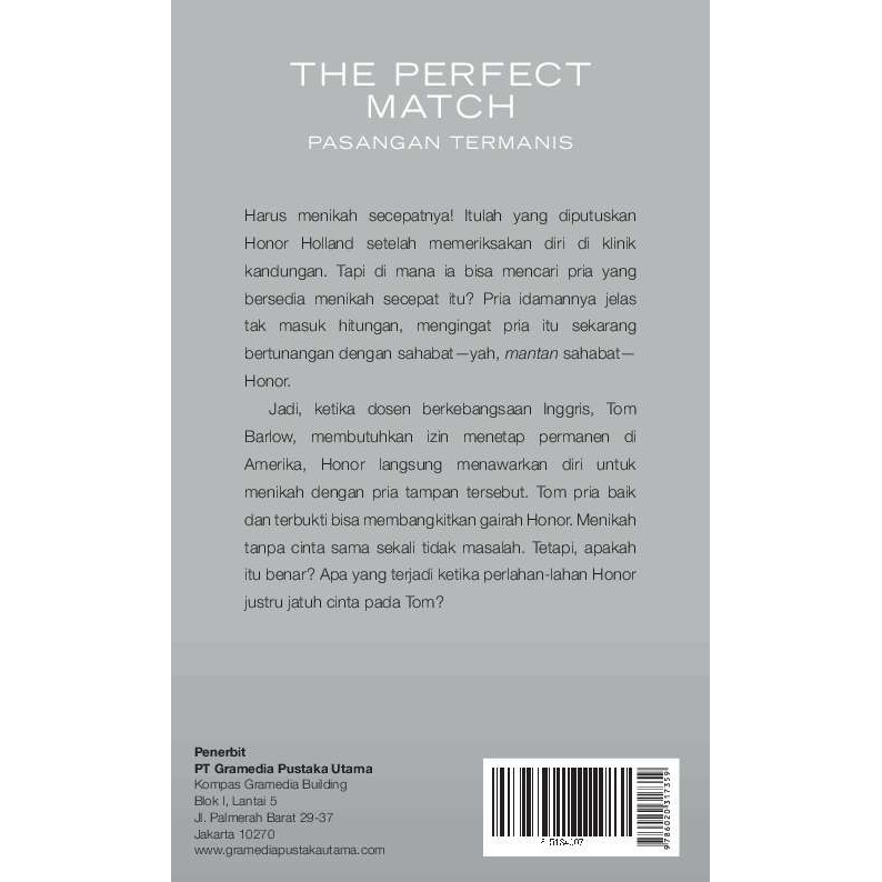 SALE Buku Novel The Perfect Match - Pasangan Termanis