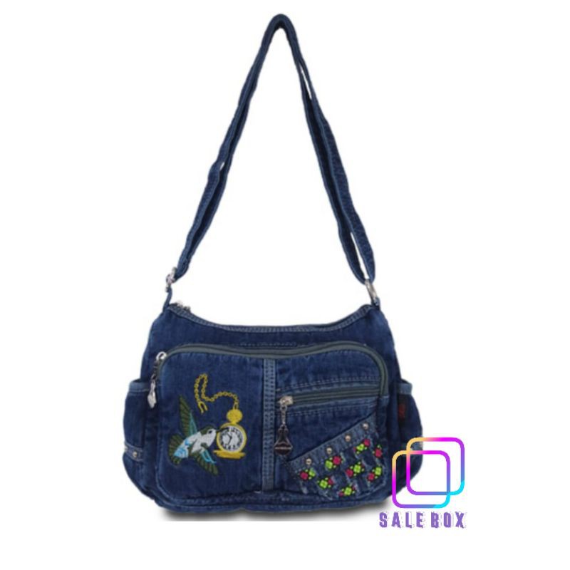 Tas selempang Jeans/Denim Madeleine