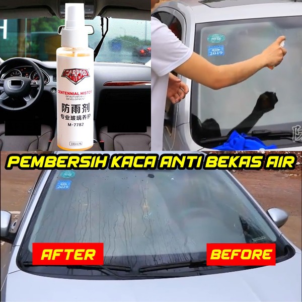 NEW FORMULA PEMBERSIH KACA SPRAY OUTDOOR Anti Bekas Air Hujan Waterproof