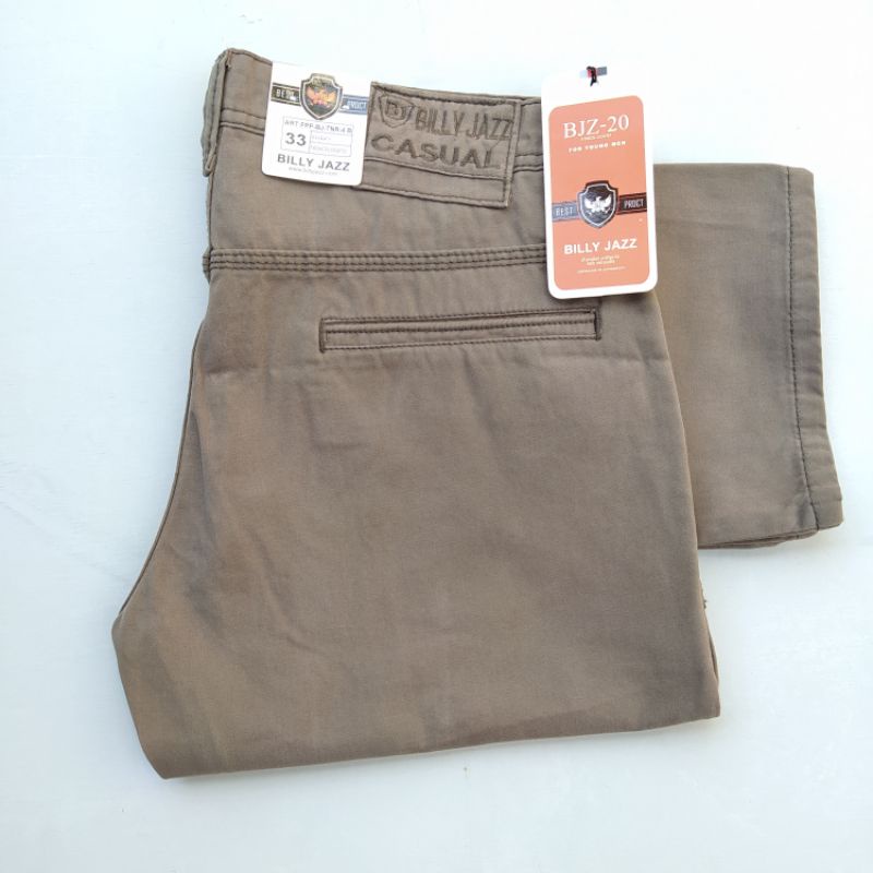 CELANA PANJANG CHINO KANVAS BILLY JAZZ//CELANA KANVAS CHINOS BILLY JAZ MODEL REGULER FIT//