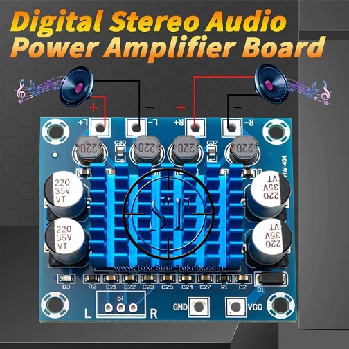 TPA3110 30W+30W 2.0 Channel XH-A232 60W 2x30W TPA 3110 Digital Stereo Audio Power Amplifier Board DC 8-26V