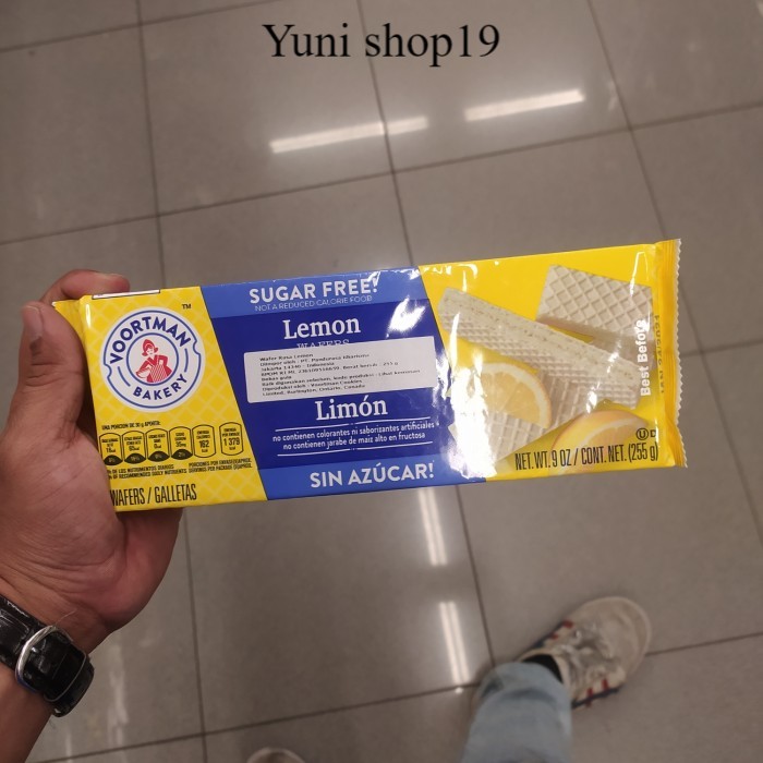 

voortman sugar free wafer lemon 255gr