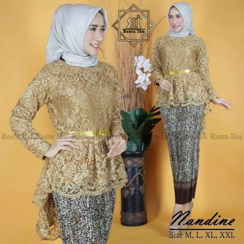 KEBAYA / KEBAYA BRUKAT / KEBAYA BROKAT / KEBAYA MODERN / KEBAYA PESTA / KEBAYA LAMARAN / BAJU KEBAYA-4