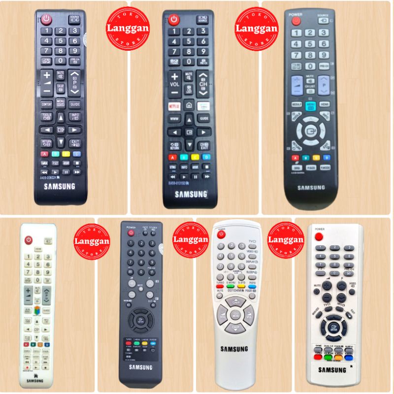 Remote Remot TV Samsung LED LCD Smart Tv Netflix Flat Tabung Slim Plasma