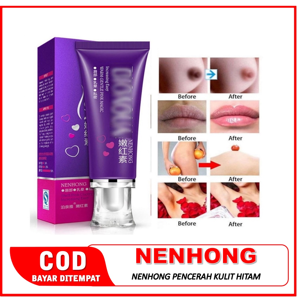 MERAH ALAMI Pemerah Bibir Alami Permanen Pemerah Puting Payudara Pemerah Bibir Hitam Pria Perokok / 