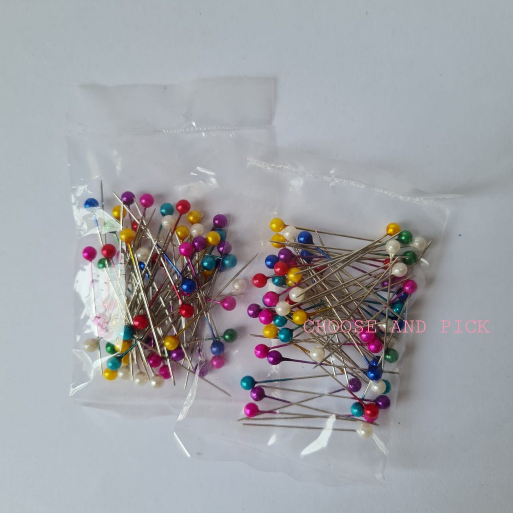 Jarum Pentul Hijab Murah Isi 65pcs / Jarum Pentul Anti Karat Grosir / Jarum Pentol Hijab Berkualitas