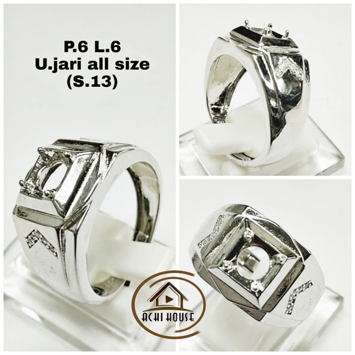 Cincin Perak Cincin Pria Cincin Emban Cincin Cangkang Batu Cincin AKIK MURAH