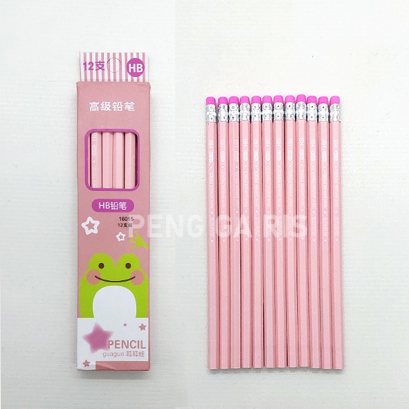 

Pensil HB Penghapus 1 Pack Isi 12 solid colours