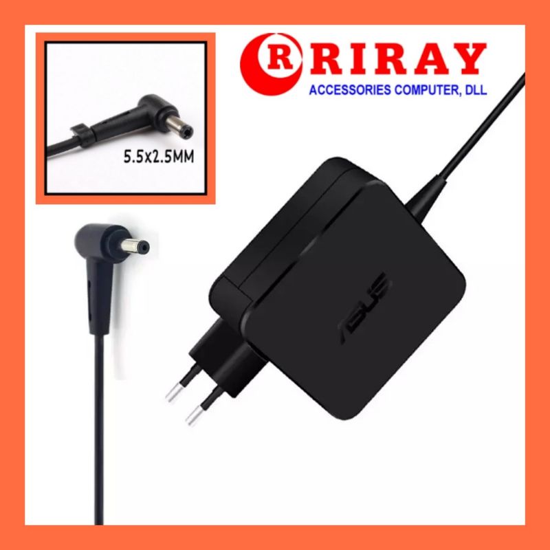 (ORIGINAL) Adaptor Charger Asus X454W X454WA X454Y X454YA X451C X454L X455L X551C X551CA 19V 2.37A 5.5MM