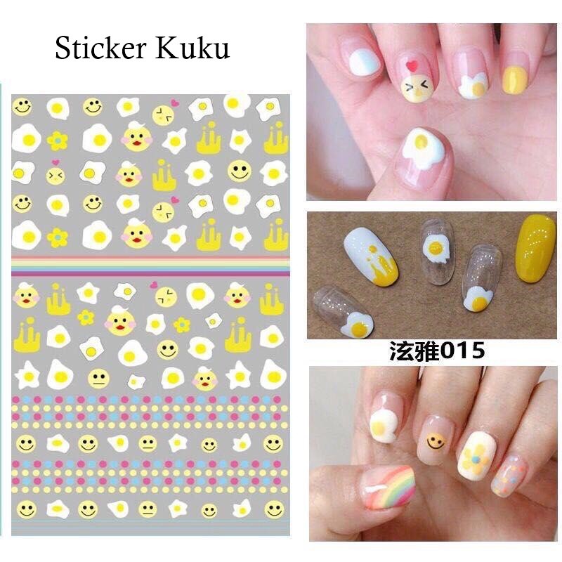 Stiker Kuku Nail Art Cat Kuku Hiasan Kuku