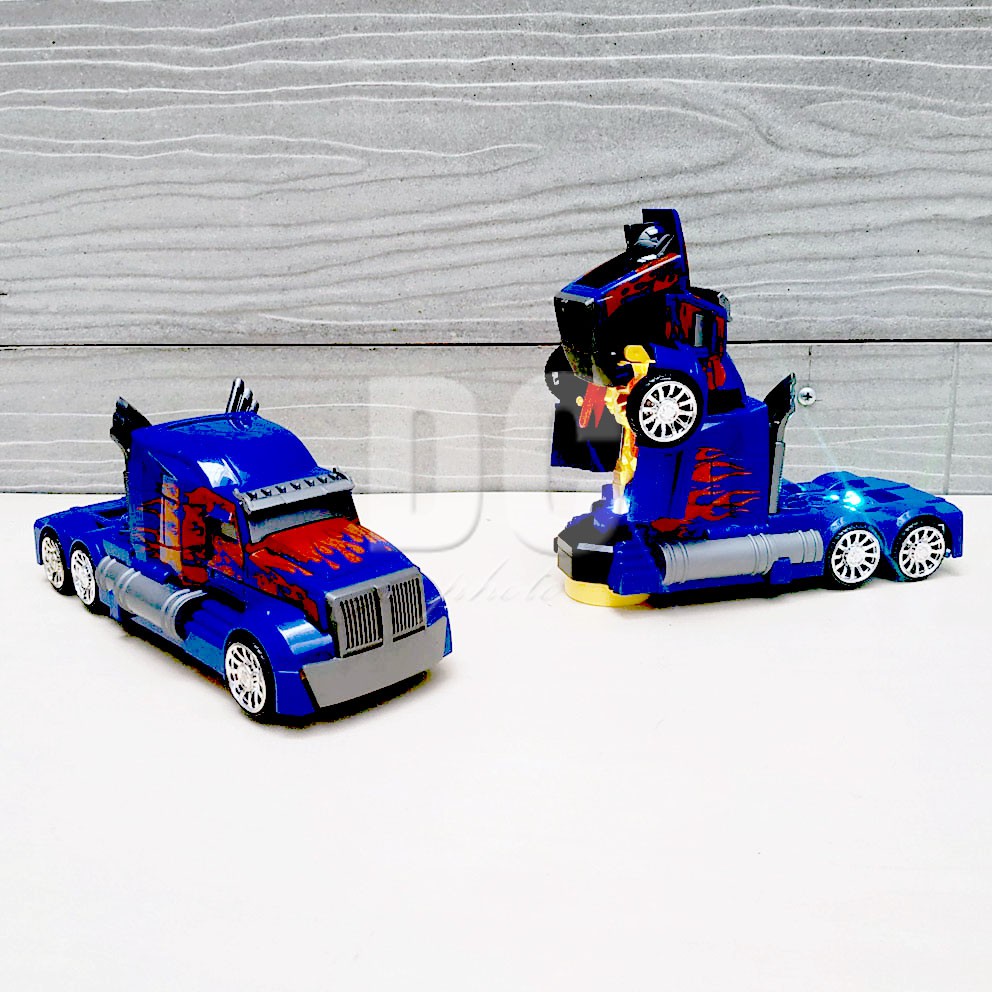 Super Car Deformation Optimus Prime Mainan Mobil Autobot Robot Transformers