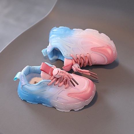Juragan Junior [COD] Sepatu REBY Lampu LED Anak Perempuan Import Size 21-30