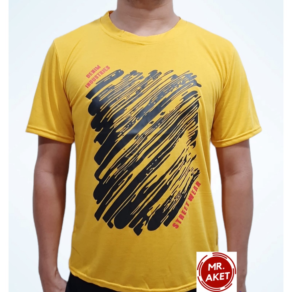 Kaos baju oblong pria lengan pendek motif distro keren bahan adem dan harga murah