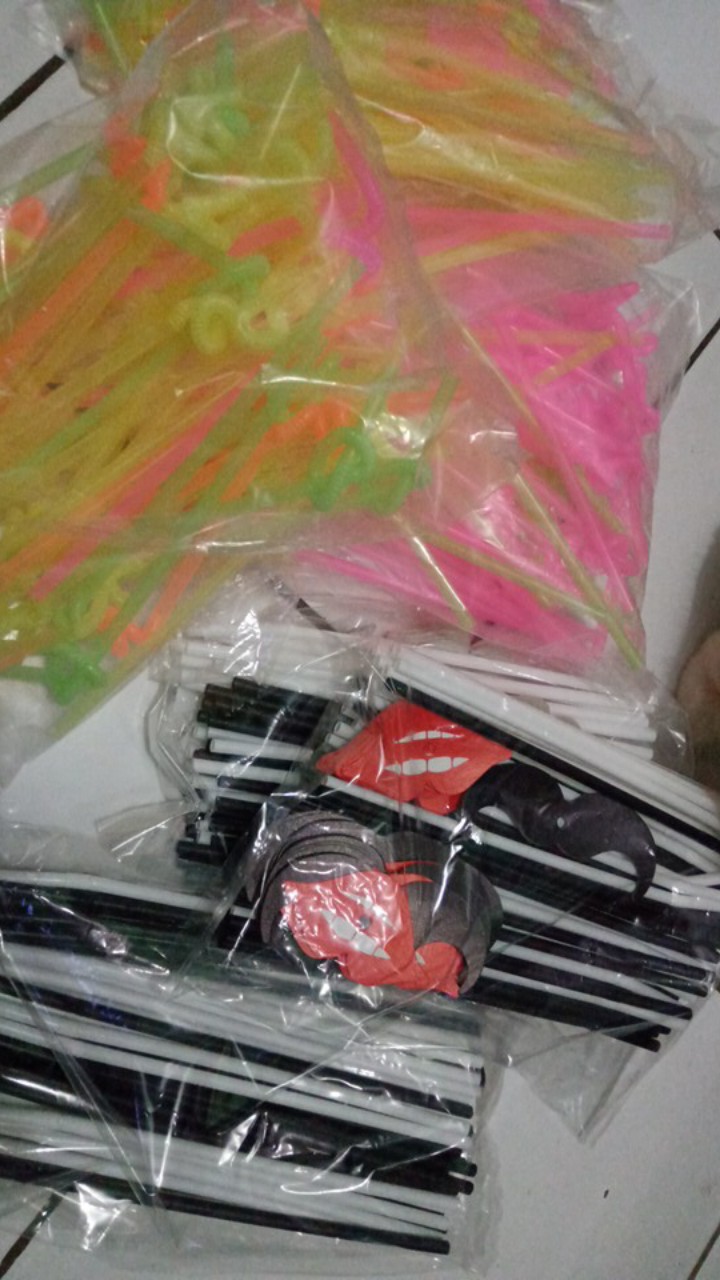 Fun Straw  Funky Straw  Sedotan Spiral  Sedotan Ulir   Isi +- 50 Pcs