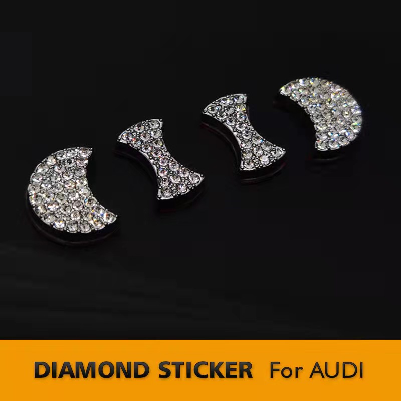 Stiker logo diamond Untuk Dekorasi Stir Mobil Audi